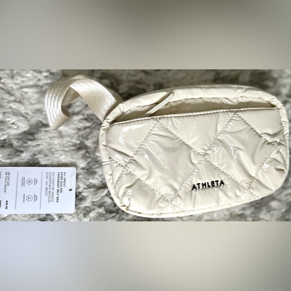 ‼️RARE‼️🎸ATHLETA🎸🔥NWT🔥All About Crossbody Belt Bag in Cream